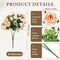 16 Bunches 12 Inch Artificial Mini Rose Bouquet – 160 Heads Champagne Silk Fake Roses Bulk Set for Wedding, Bridal Shower, Valentine’s Day, Home, Office & Event Centerpiece Floral Decor